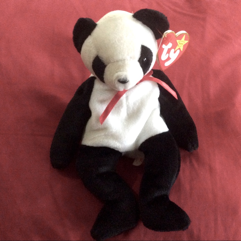 Ty Fortune beanie baby bear MWMTS